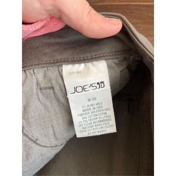 Joe’s Skinny Ankle Gray Jeans Black Hip Stripe size 30 - Picture 4 of 8